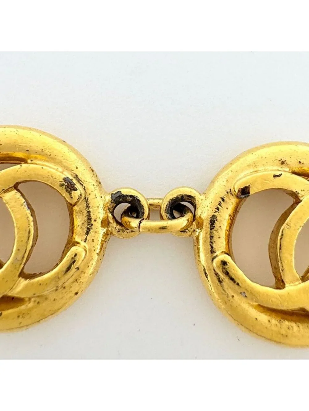 Chanel CC Logo Bracelet Gold Plated